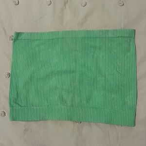 Green Ribbed Women's Skirt